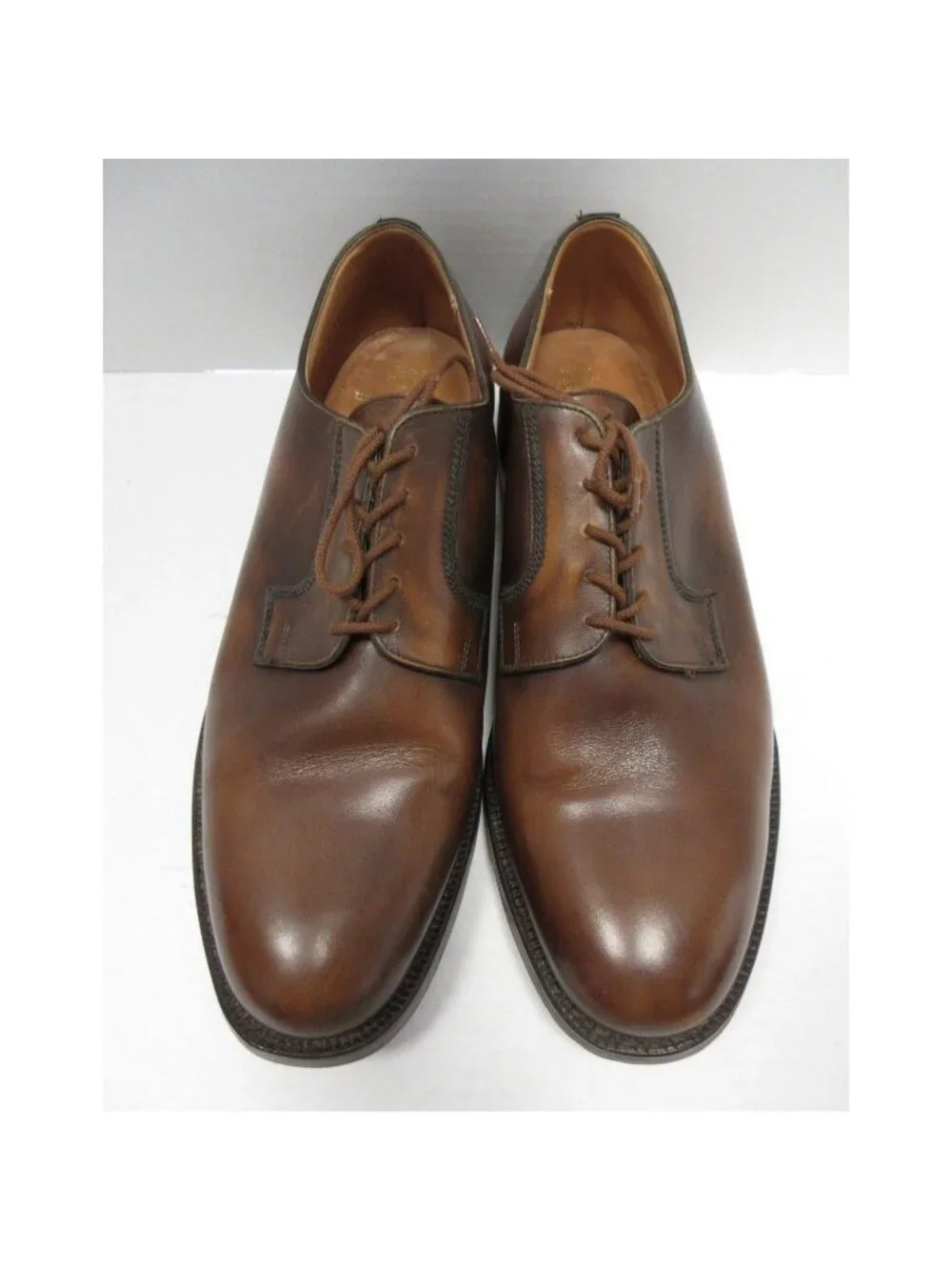 VINTAGE Polo Ralph Lauren Shoes 11 D Bench Made Derby Leather England *